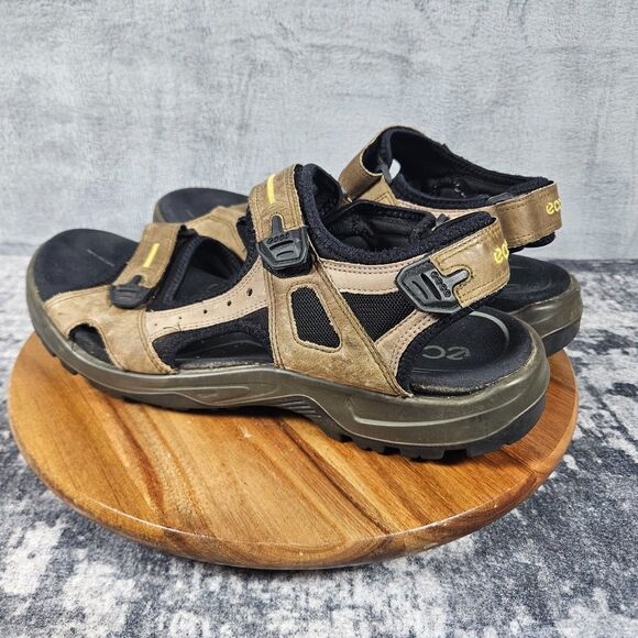 Ecco Yucatan Offroad Sandals Men\'s 46 / 12 Brown Leather Hiking Sport Outdoor main image 7